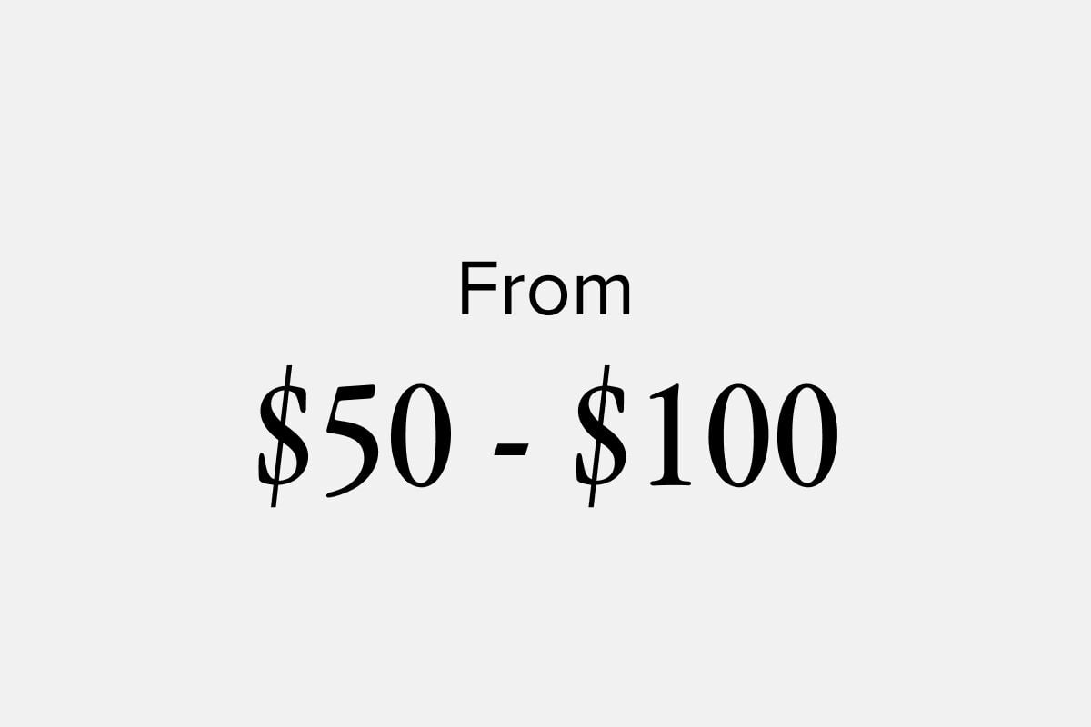 From $50-$100