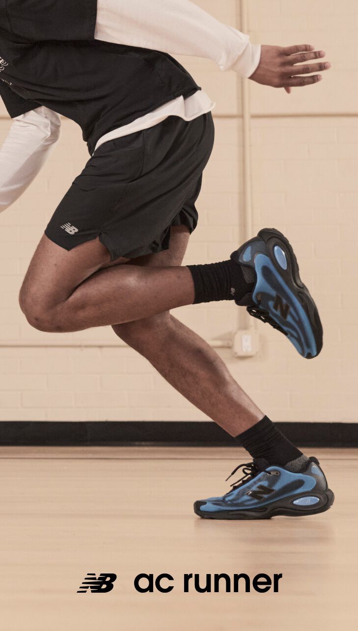 Darius Garland wearing new black and blue AC Runners 