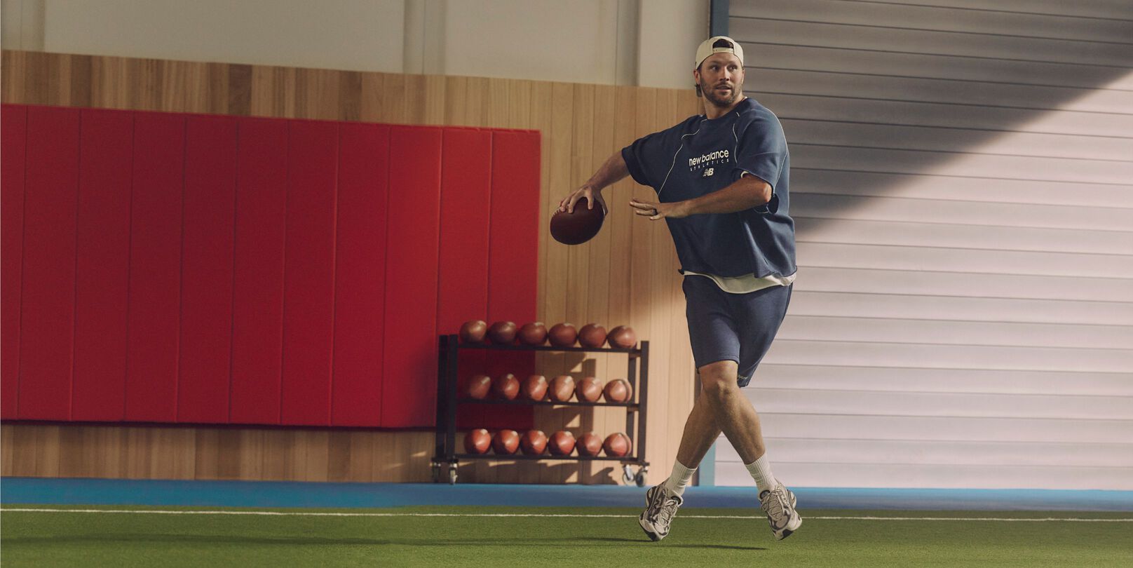 Josh Allen wearing AC Runner.