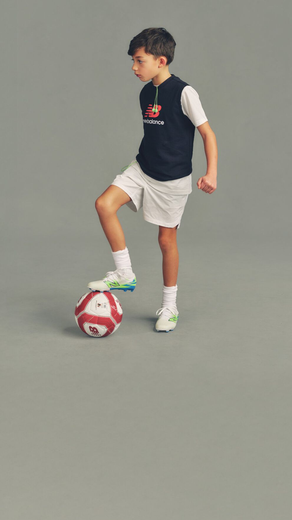 Kid with a soccer ball
