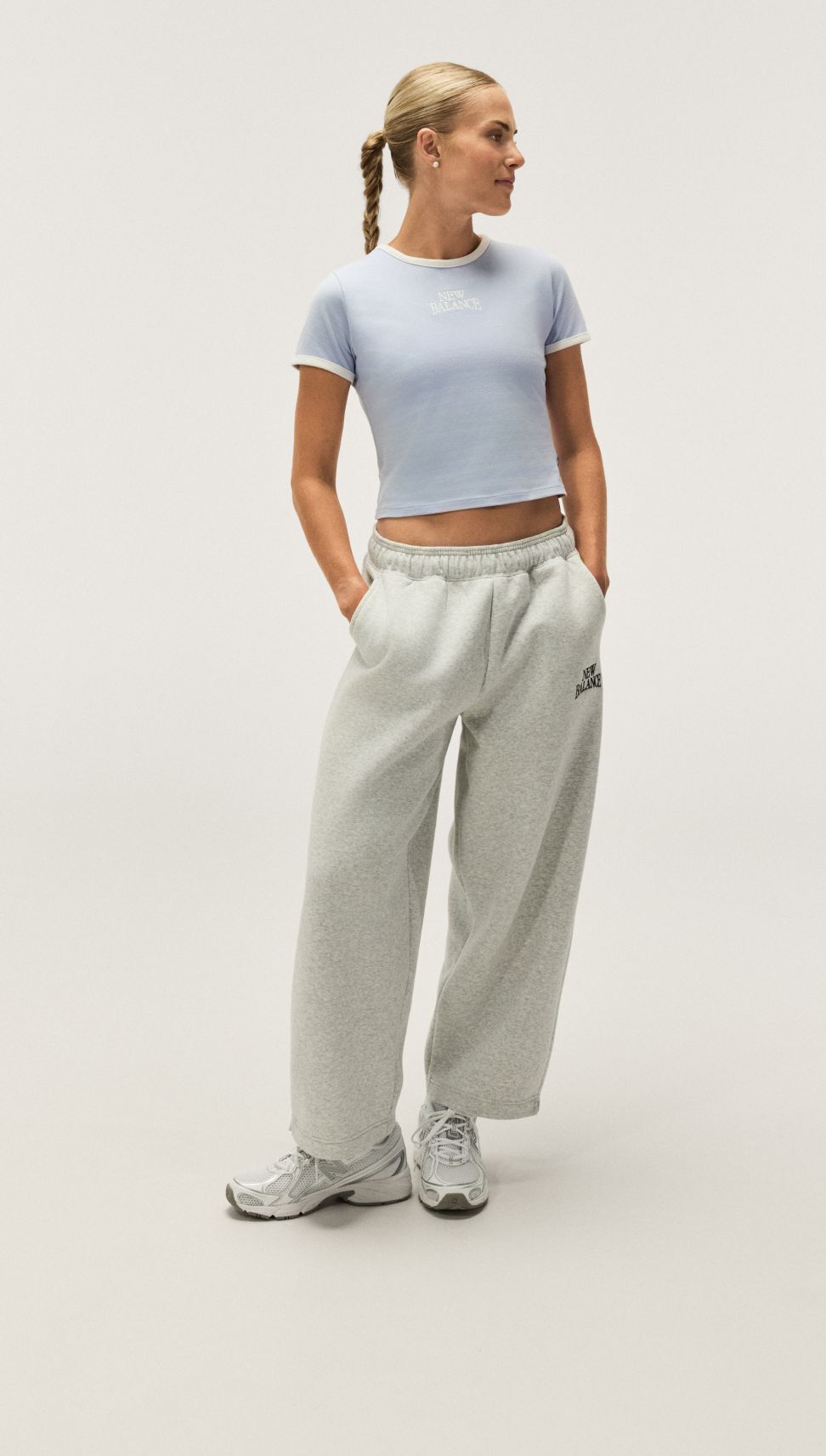 Parker Valby wearing trackside apparel in studio. 