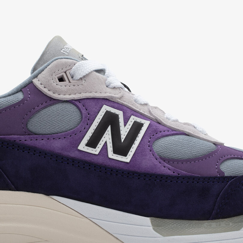Close up of the Supima® cotton and suede details of the 992.