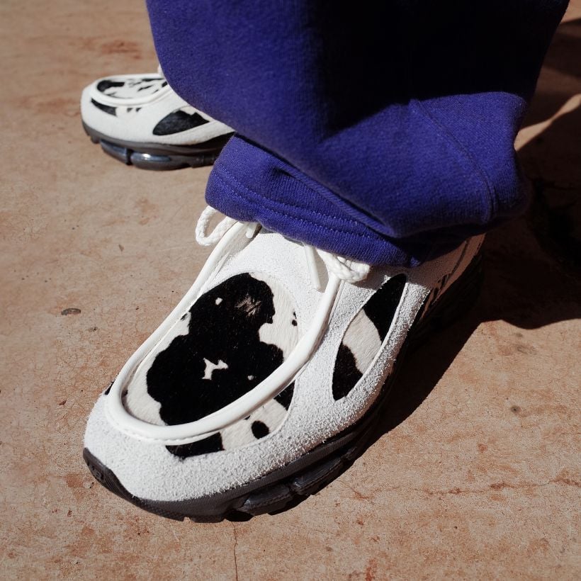 A person wearing the 1890A shoes