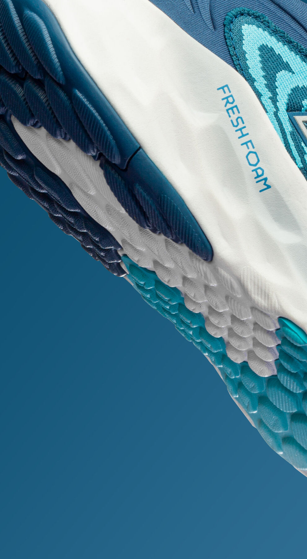 Gros plan d’une semelle intercalaire Fresh Foam 