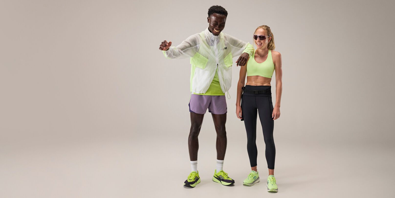 Tinoda Matsatsa and Margot Appleton wearing RC apparel. 