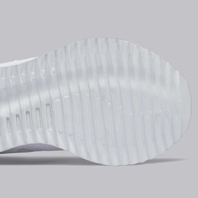 Bottom view of white FuelCell Echo outsole