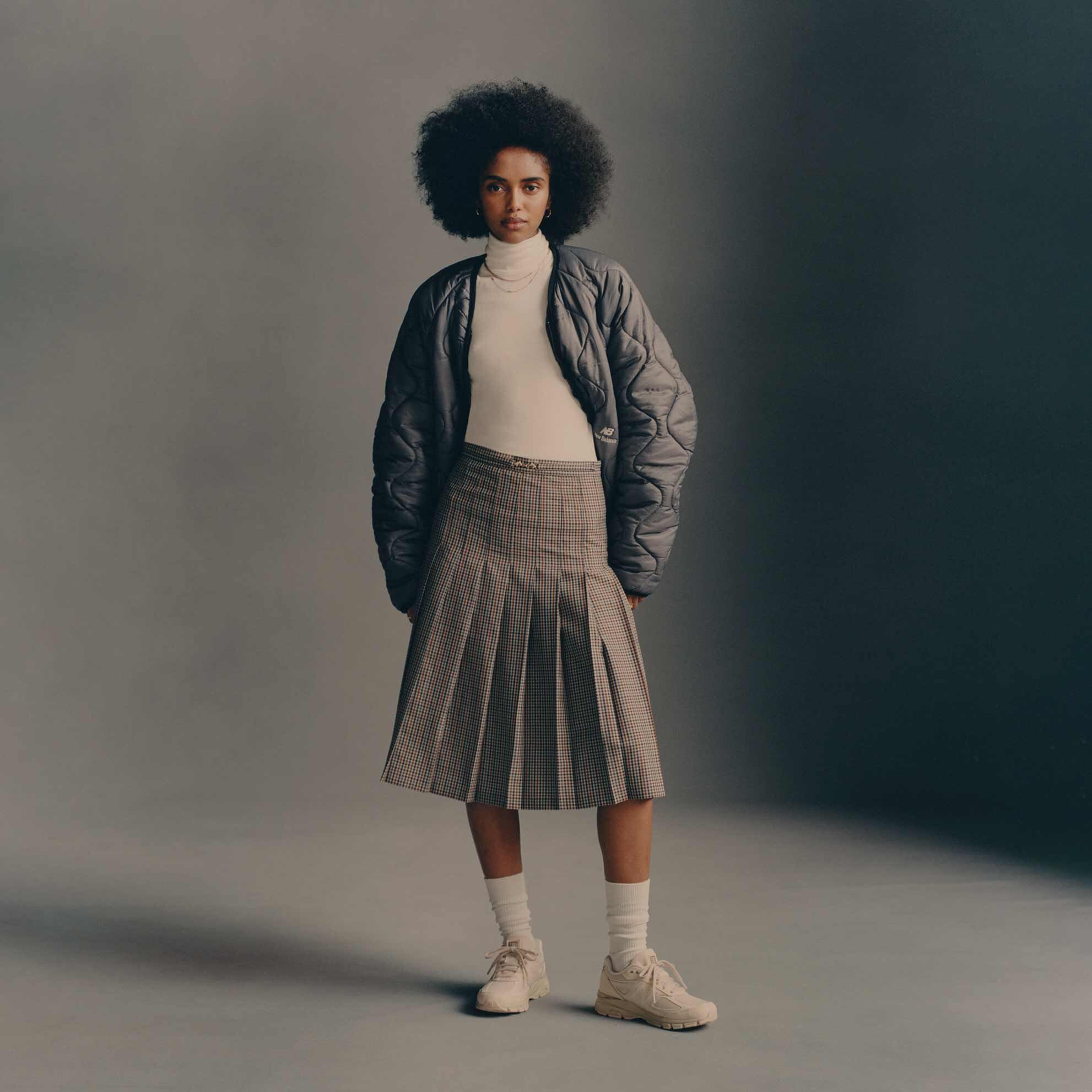 New balance quilted jacket top
