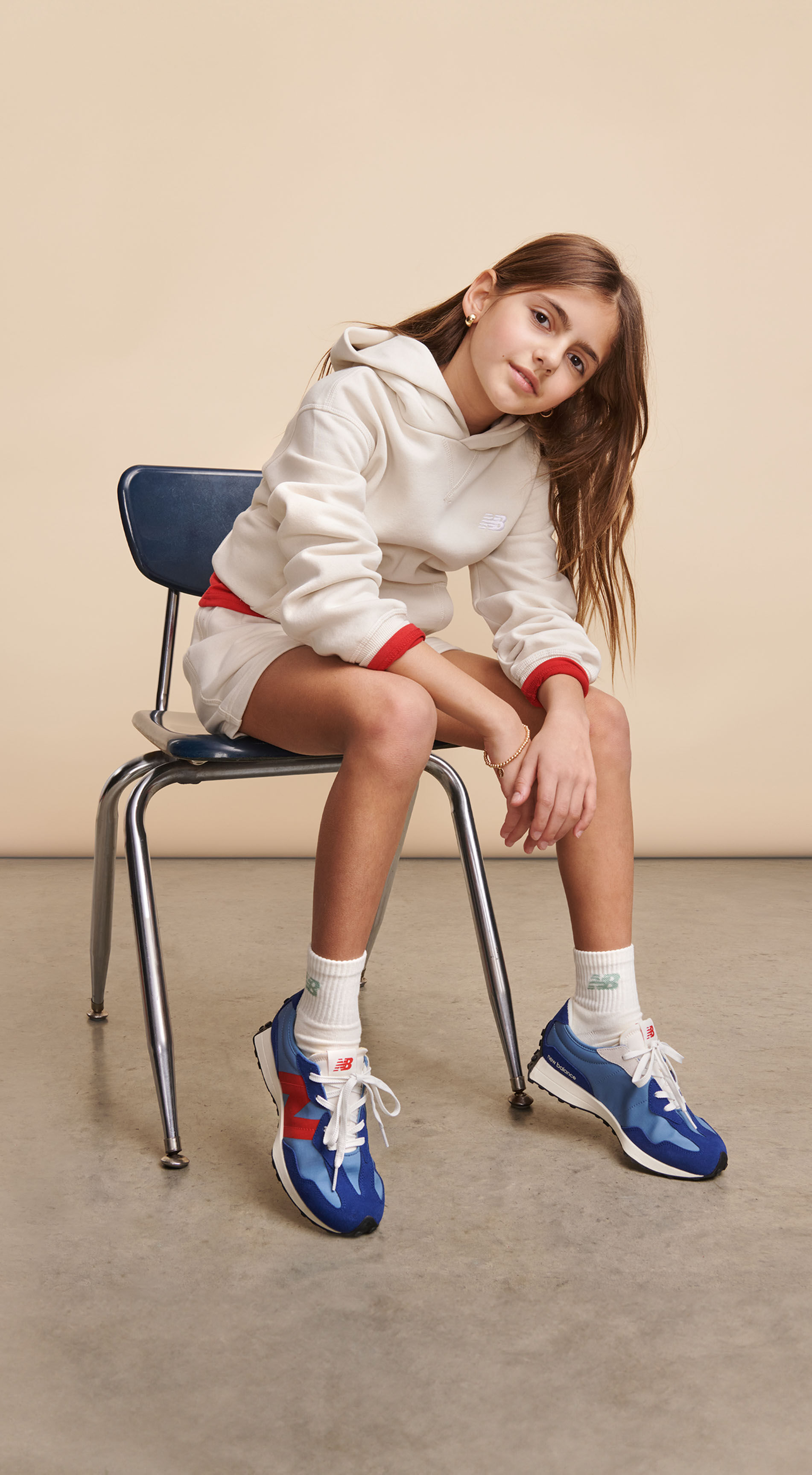 Girls wearing new balance hotsell