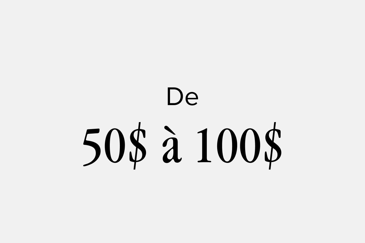 De 80$ à 100$