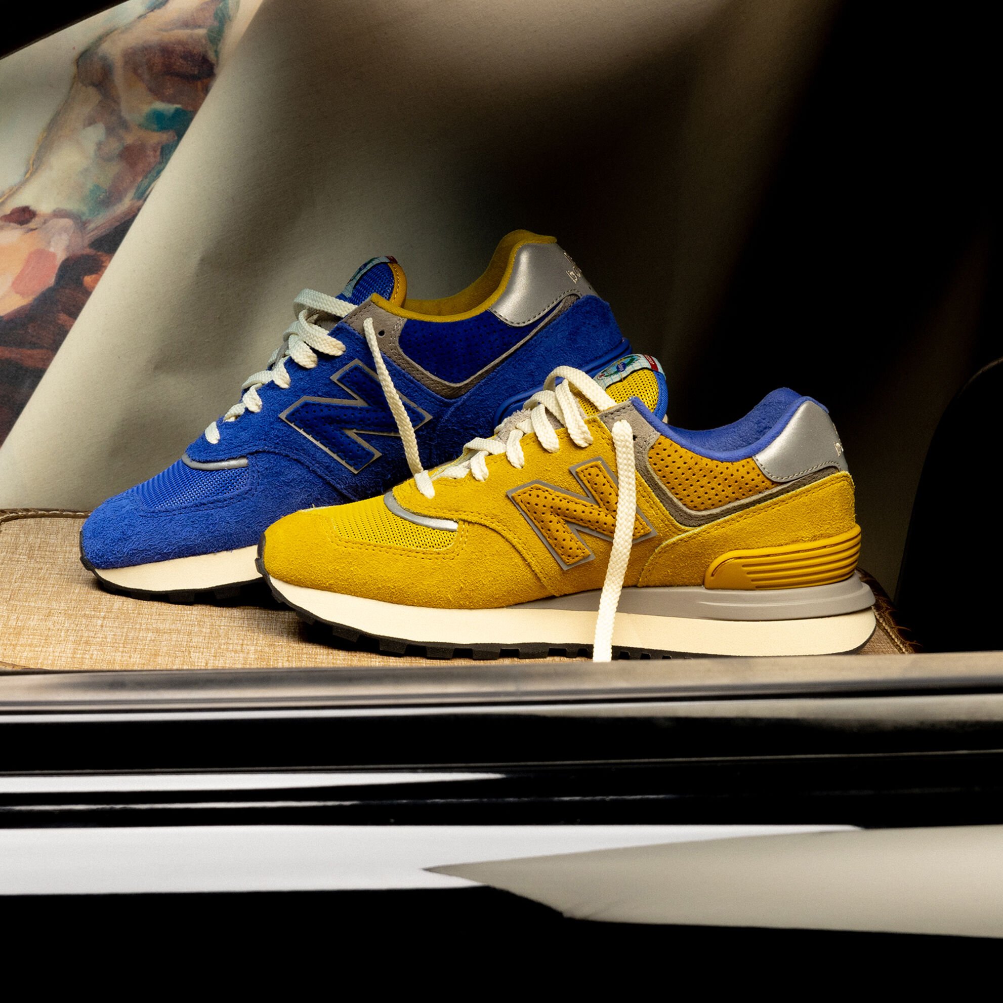 New balance jaune 574 deals