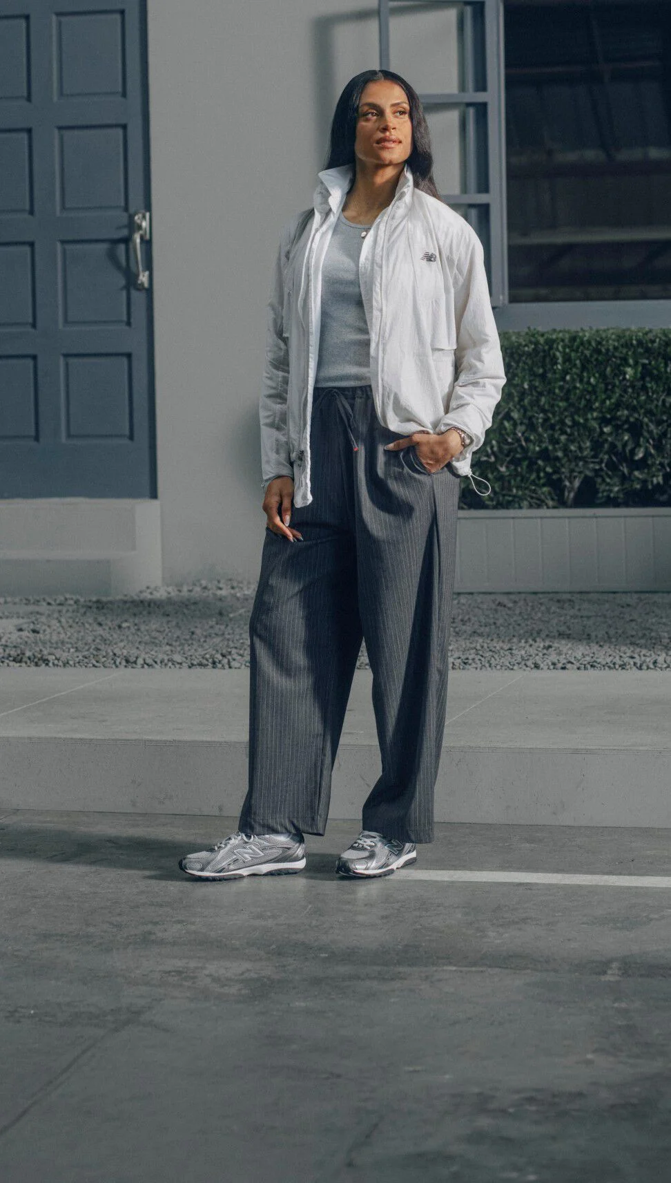 Sydney McLaughlin-Levrone wearing 204L for Grey Days