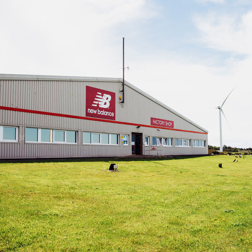 Plan extérieur d’une usine New Balance