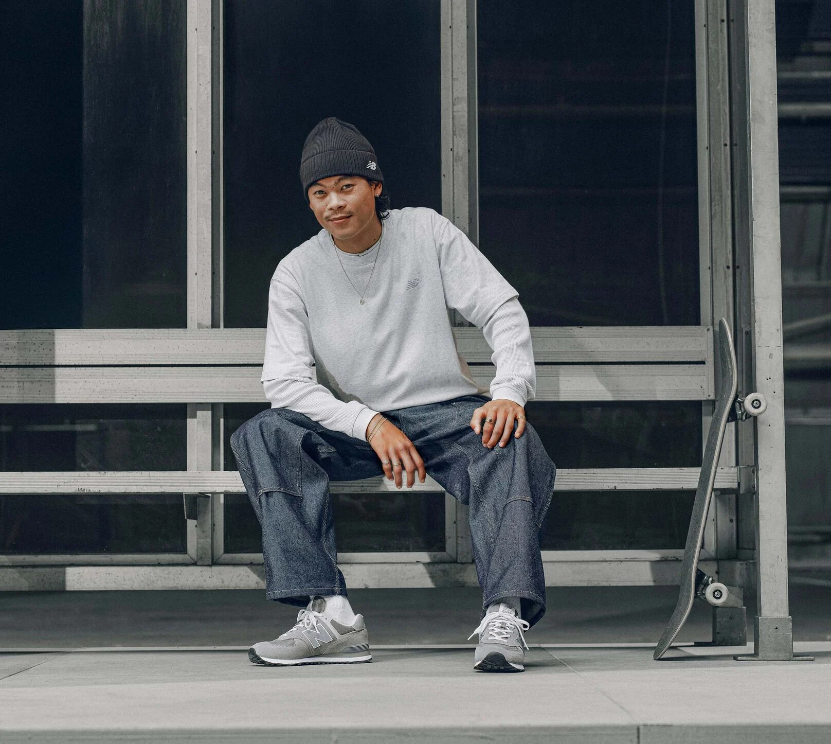 Patrick Praman wearing The 574 for Grey Days