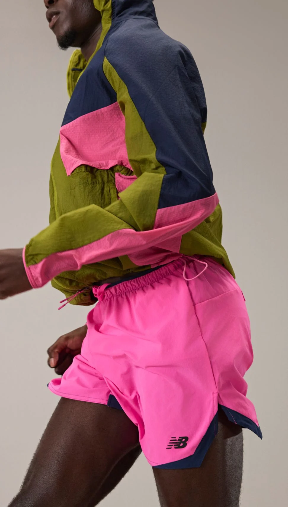 Detail image of Tinoda Matsatsa wearing the RC Essential Short. 